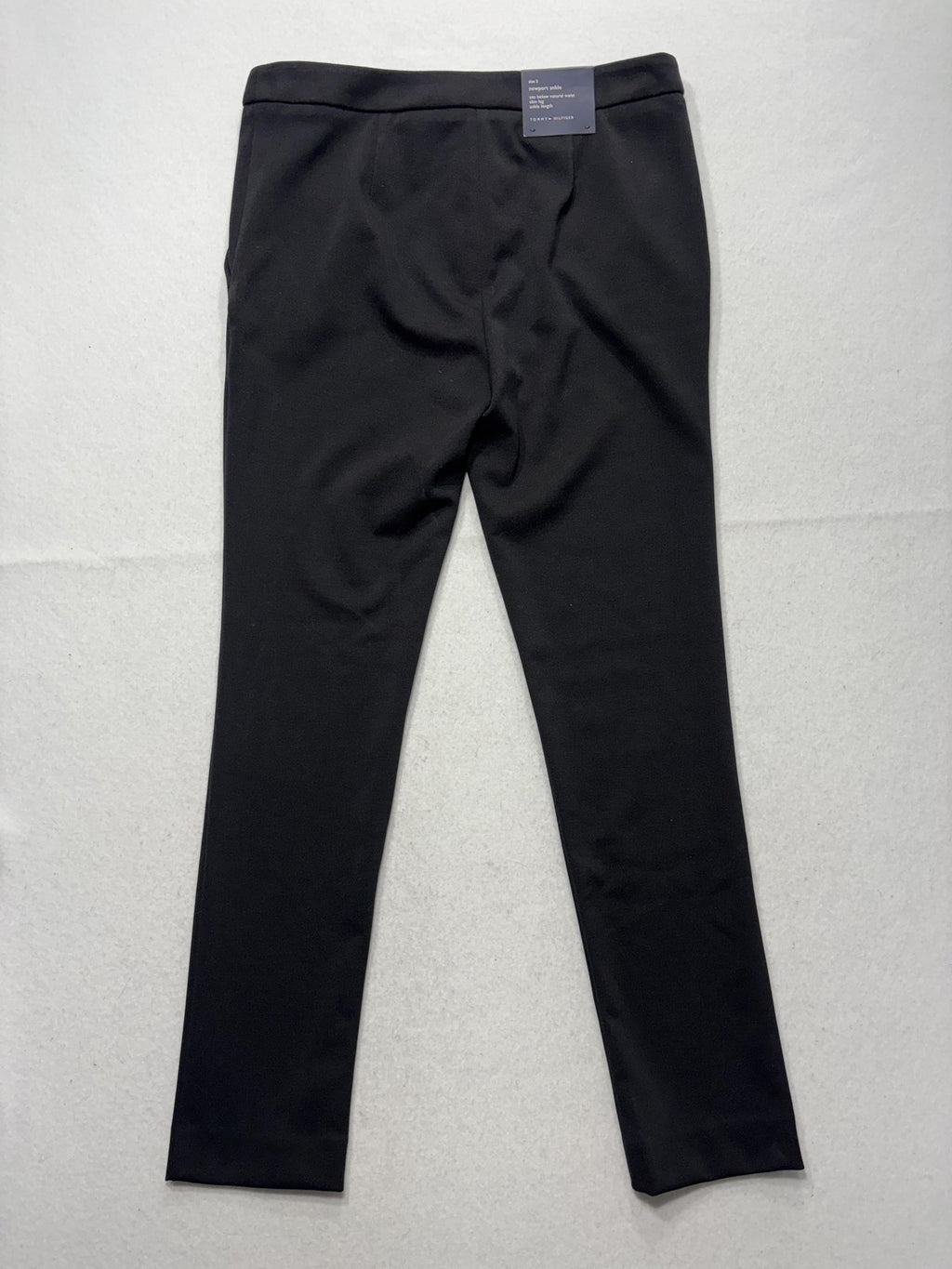 Tommy Hilfiger Dress Pants Womens 2 Black Newport Ankle Ponte Slim Leg Work