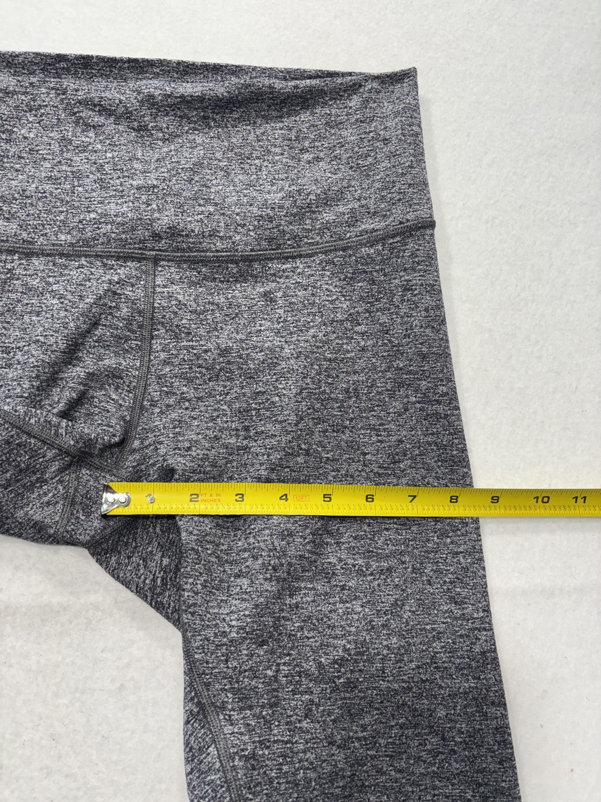 Lululemon Leggings Womens 10 Gray High Rise 25" Inseam Ankle Yoga Stretch Active