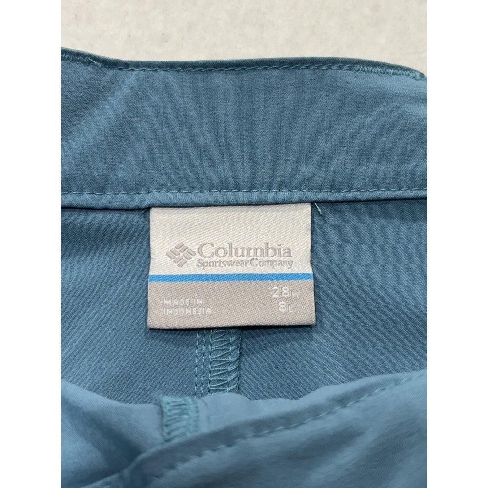 Columbia PFG Grander Marlin Shorts Mens 28 Blue 8" Inseam Omni-Shade Fishing