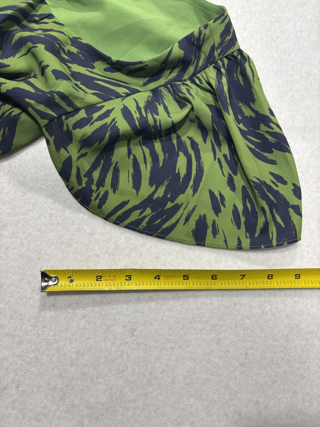 Ali & Jay Elevated Taste Mini Dress Womens Large Green Animal Print Short Sleeve