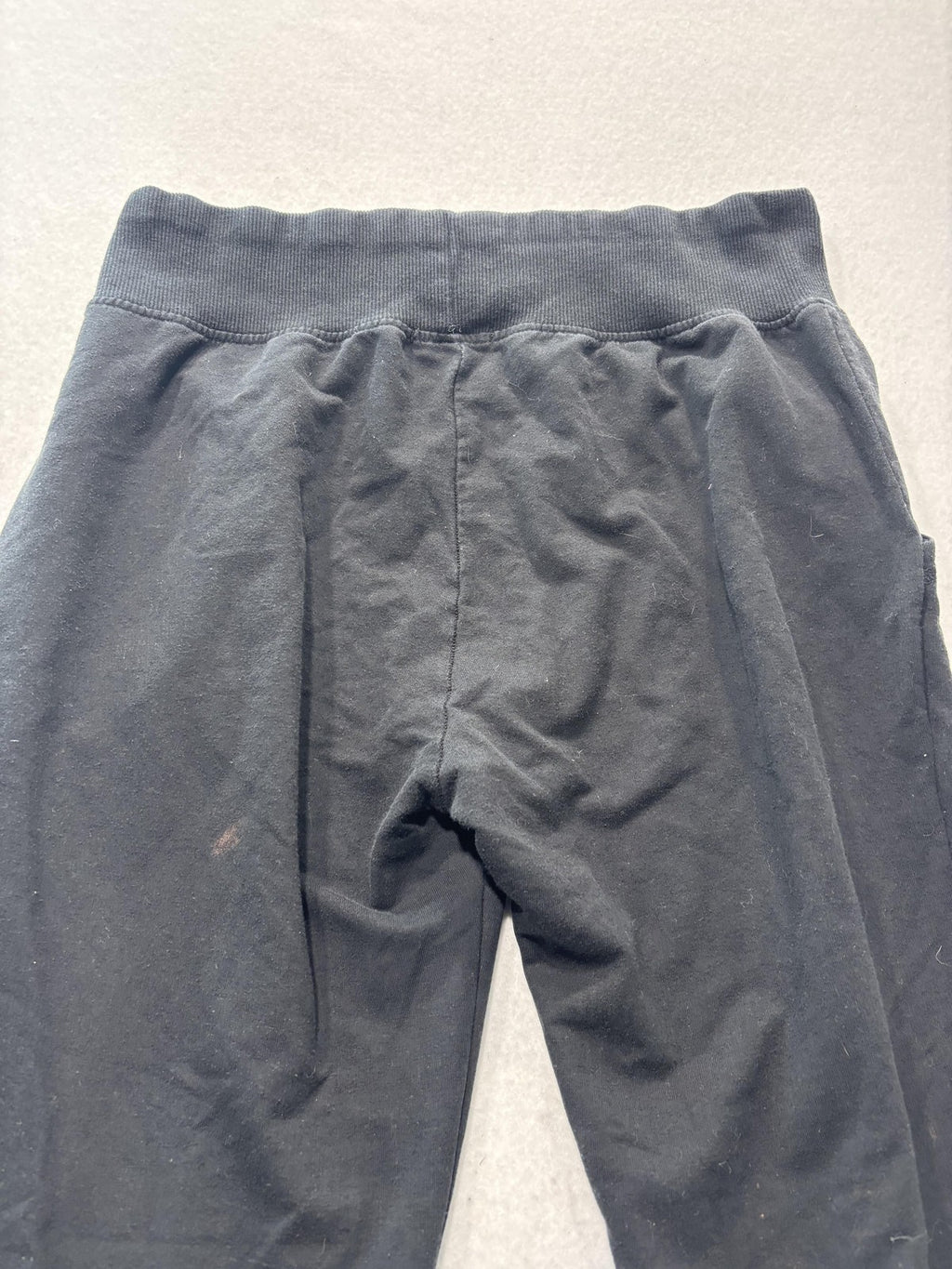 Ambiance Jogger Pants Womens L Black Knit Elastic Waist Tapered Lounge Casual