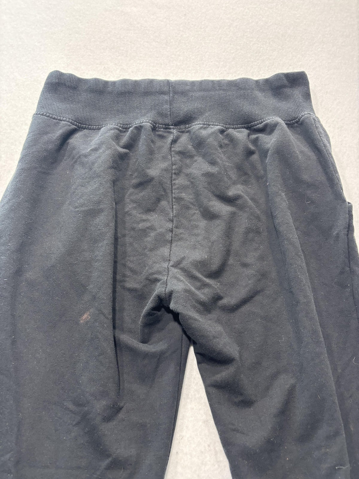 Ambiance Jogger Pants Womens L Black Knit Elastic Waist Tapered Lounge Casual