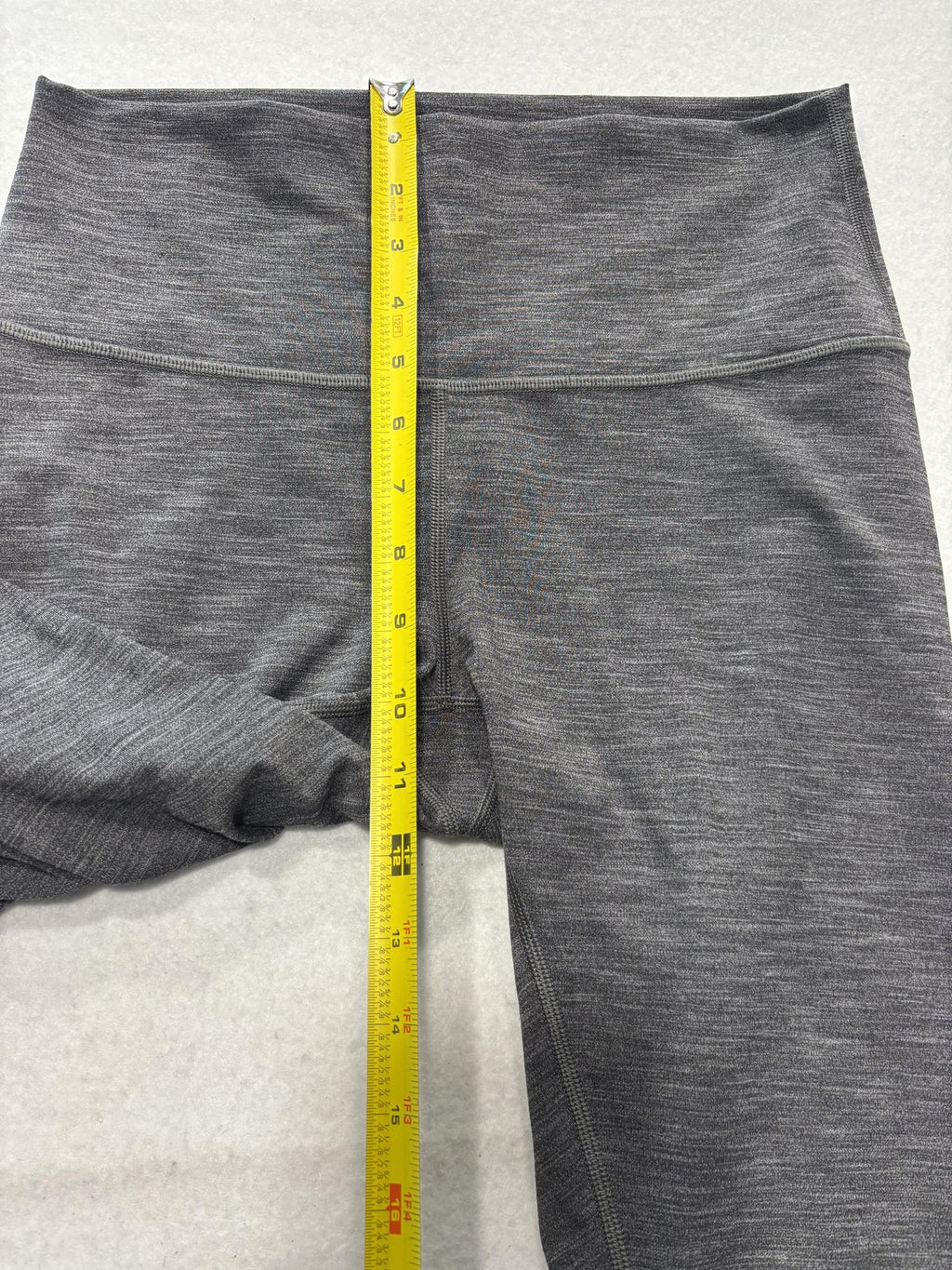 Lululemon Leggings Womens 8 Gray High Rise 27" Inseam Ankle Yoga Stretch Knit