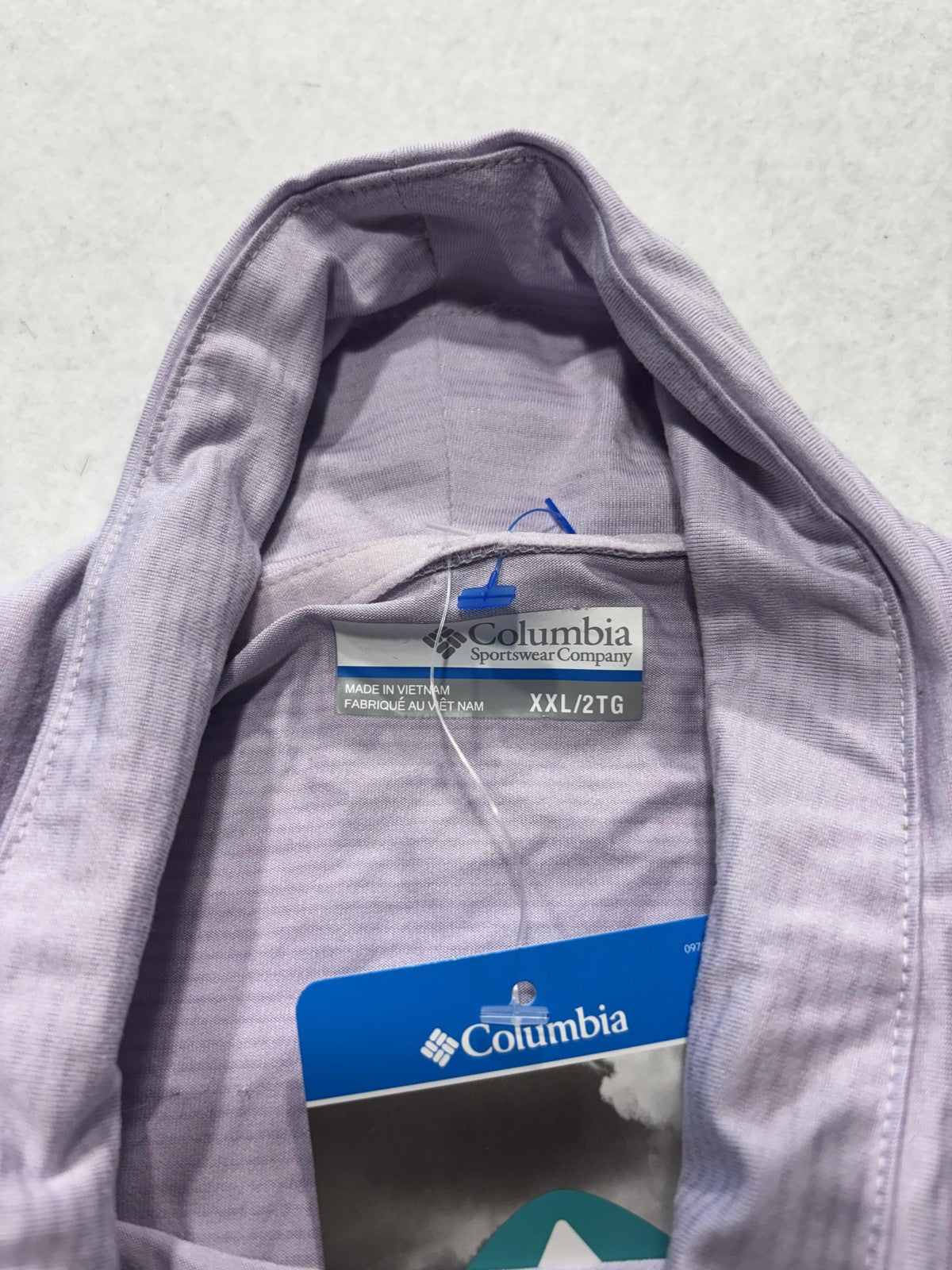 Columbia Omni-Wick Shirt Womens XXL Purple High Neck Long Sleeve Athletic Top