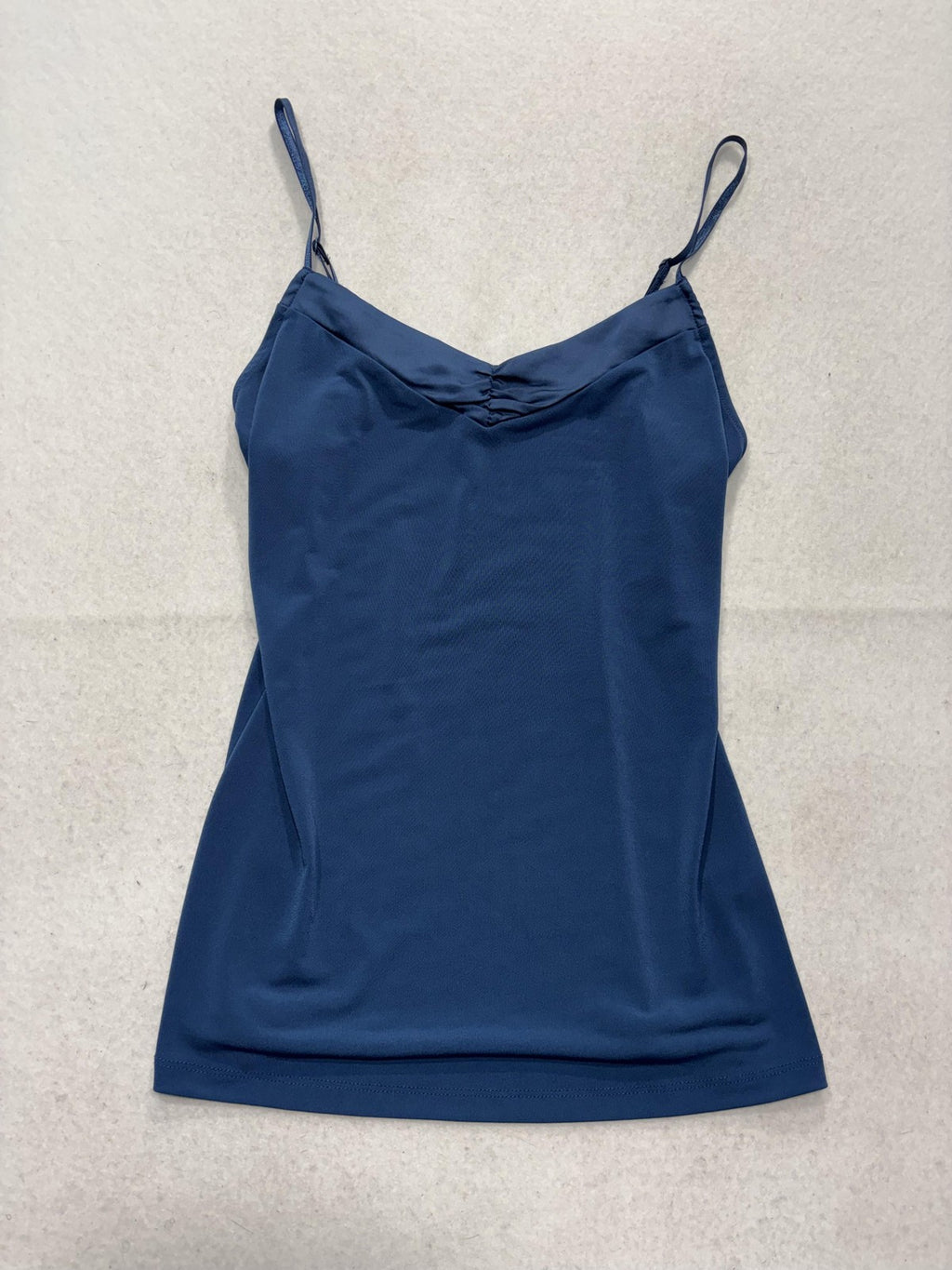 The Limited Camisole Tank Top Womens S Blue V Neck Spaghetti Strap Stretch Knit