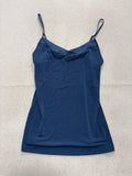 The Limited Camisole Tank Top Womens S Blue V Neck Spaghetti Strap Stretch Knit