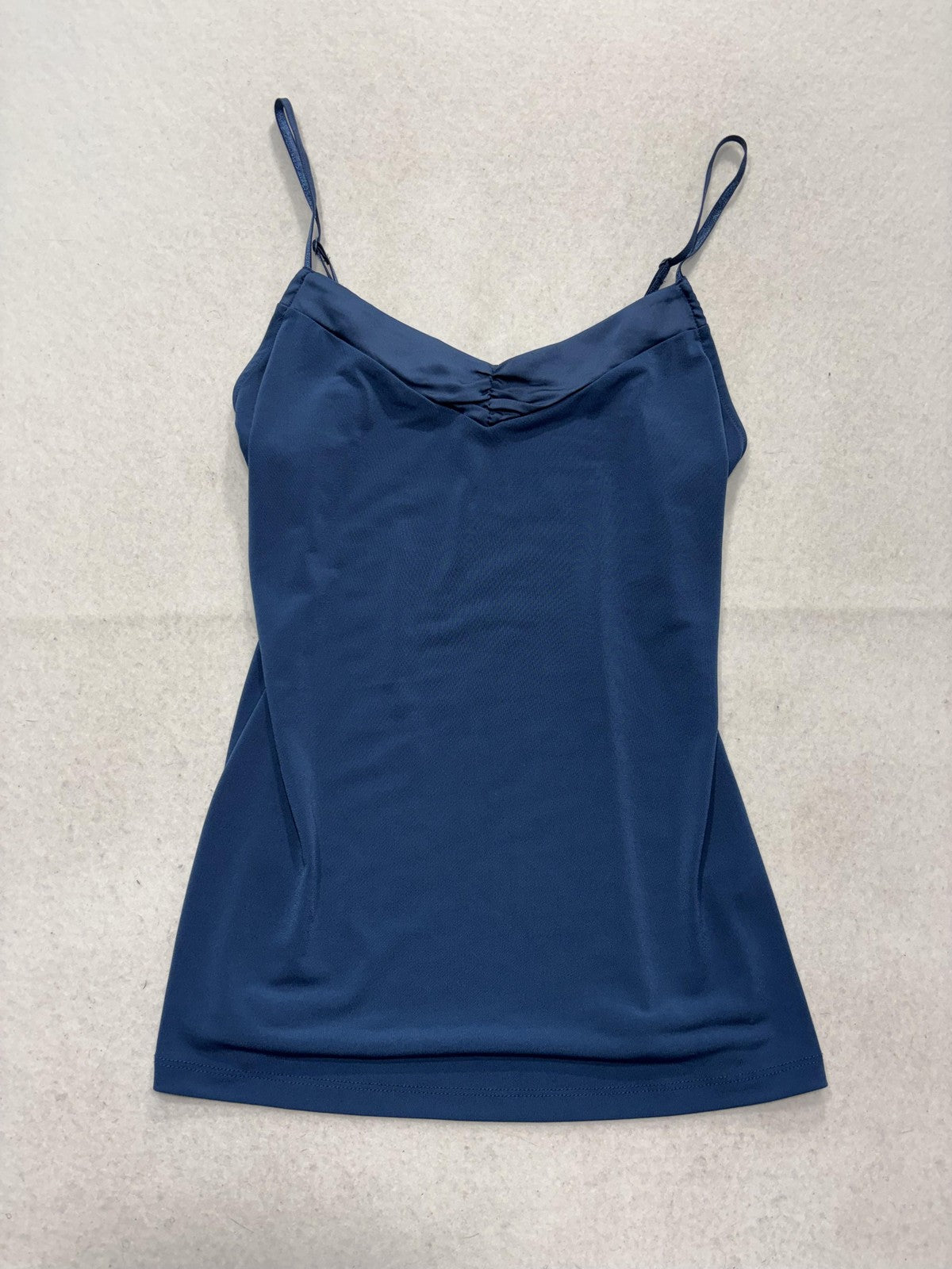 The Limited Camisole Tank Top Womens S Blue V Neck Spaghetti Strap Stretch Knit