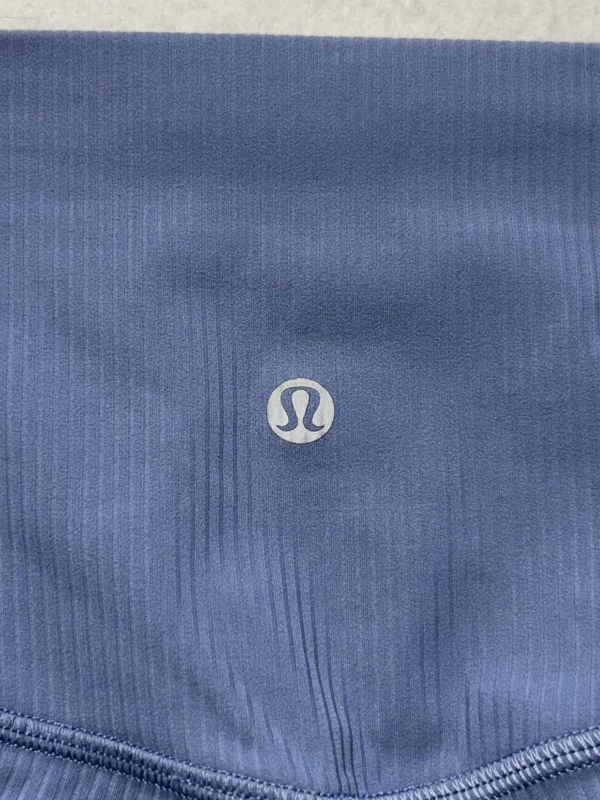 Lululemon Leggings Womens 6 Blue High Rise 23" Inseam Ankle Ribbed Yoga Stretch