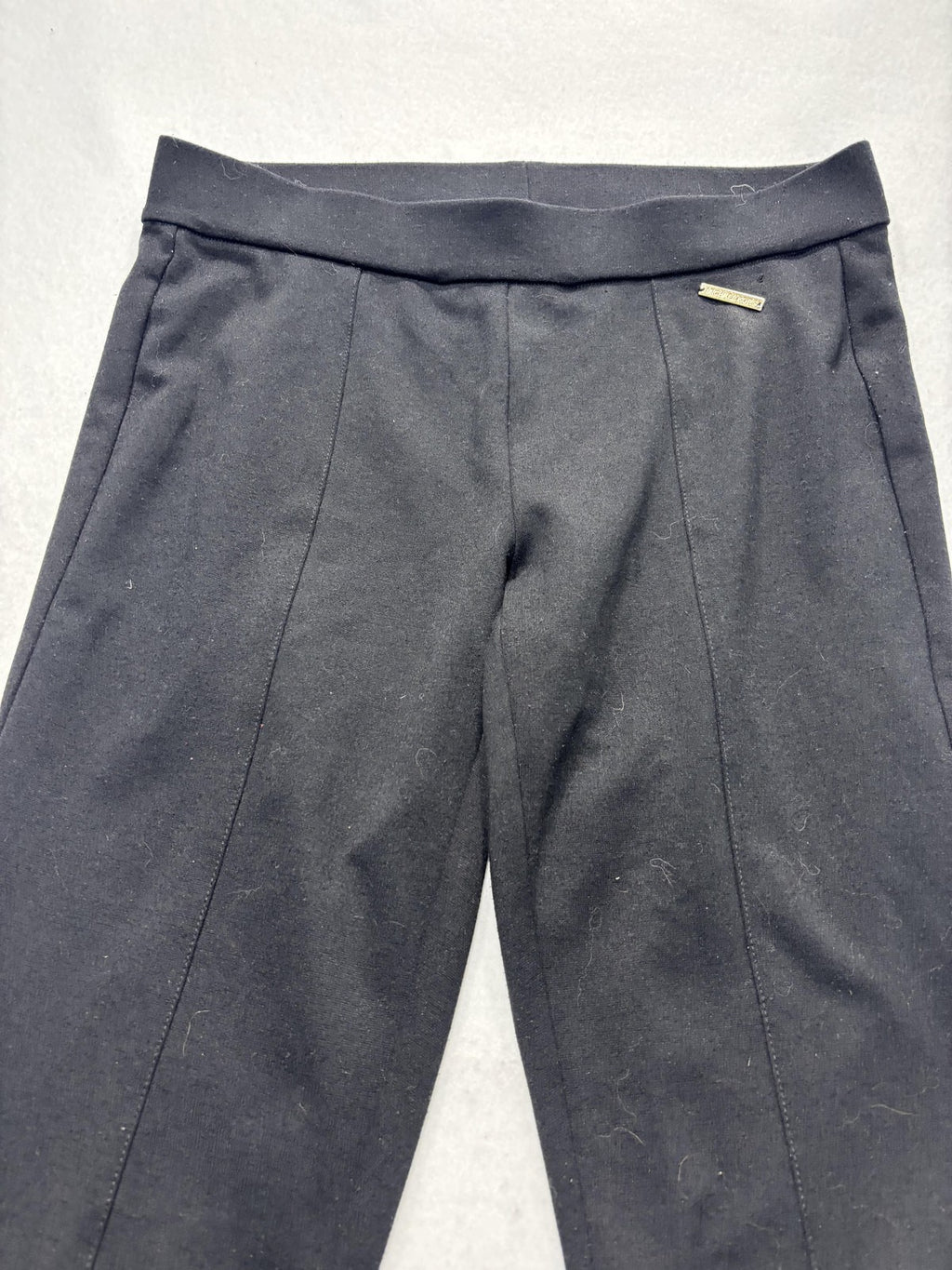Michael Kors Leggings Womens Small Black High Rise Ankle Stretch Knit Pull On