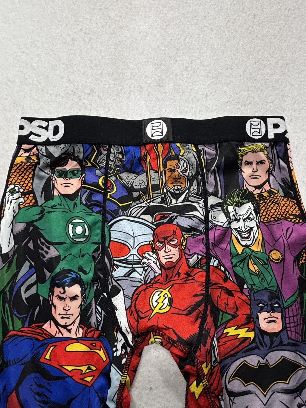 PSD Boxer Briefs Mens Medium Multicolor Justice League Batman Superman Flash