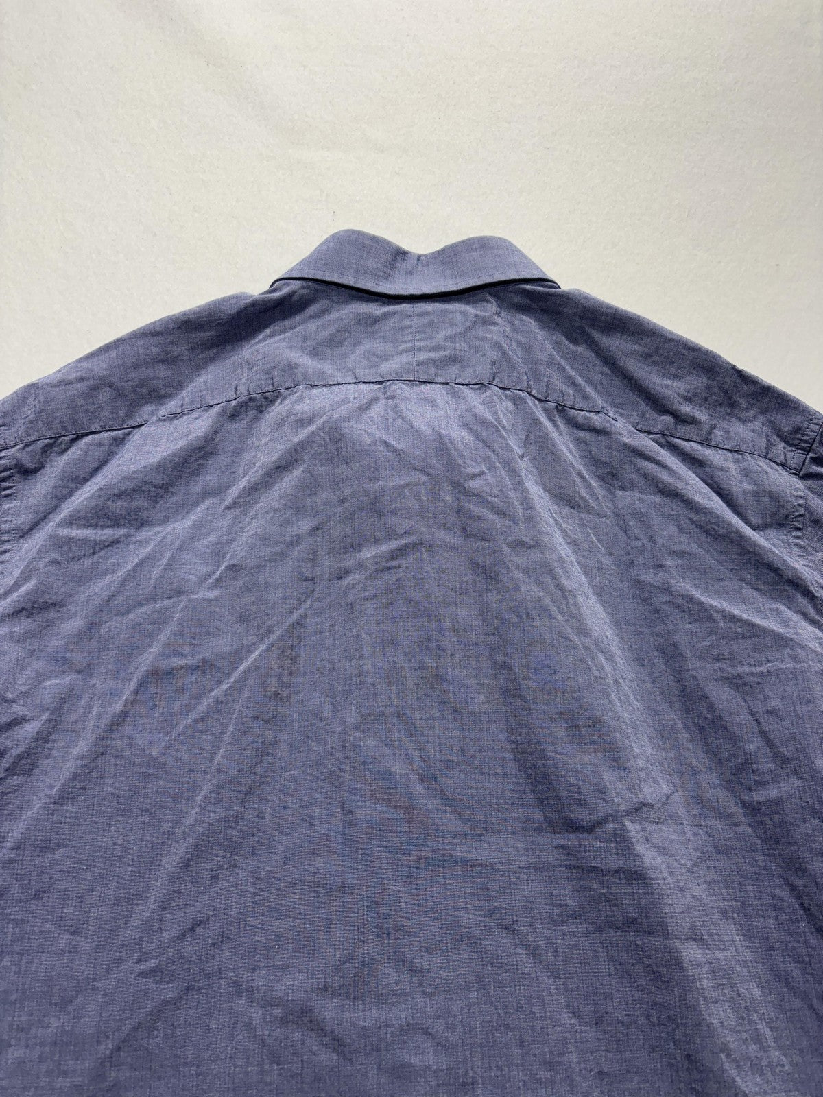 Banana Republic Dress Shirt Mens XL Blue Striped Long Sleeve Button Up Slim