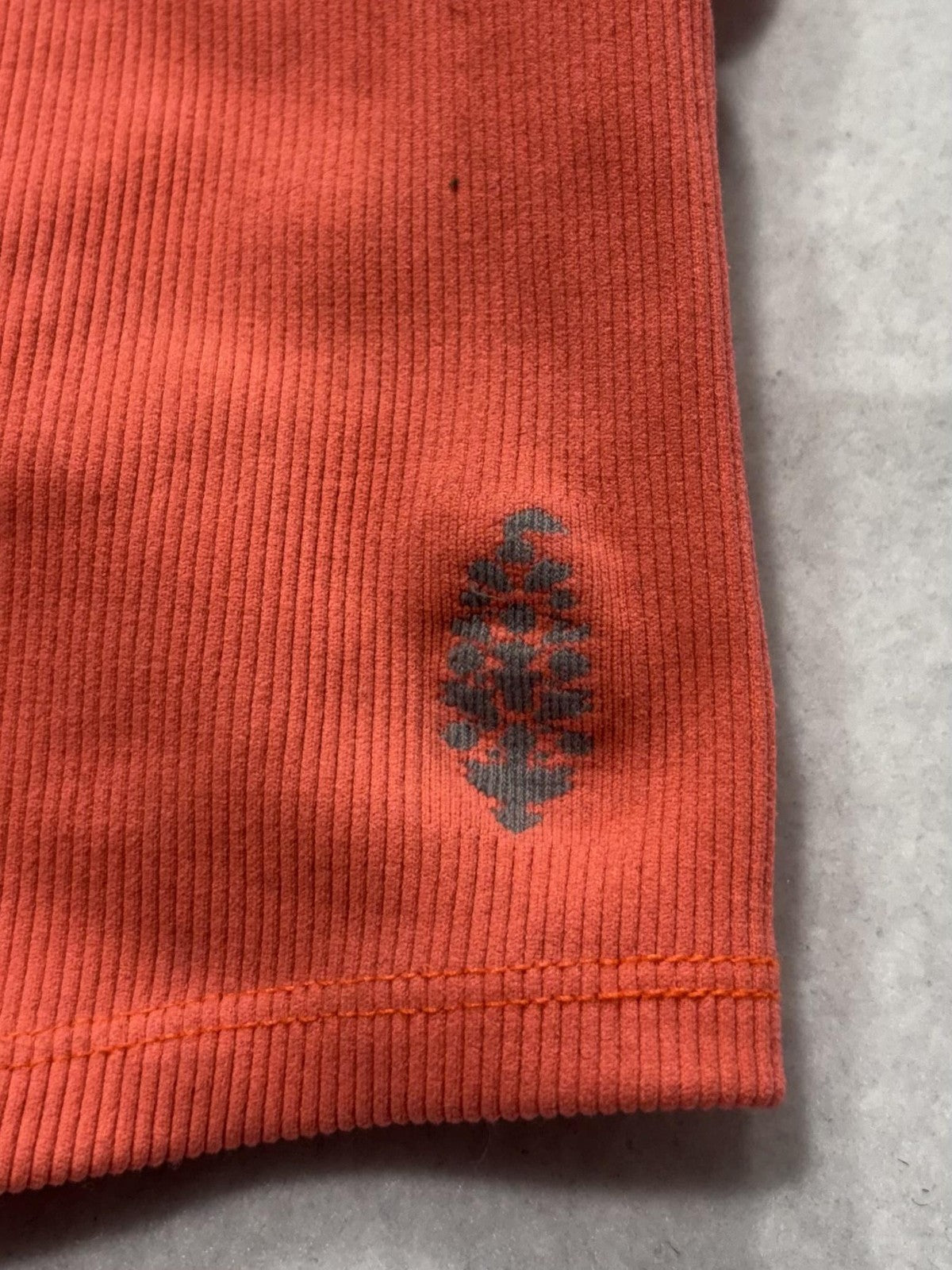 Jp Movement Tank Top Girls Medium Orange Ribbed Scoop Neck Athletic Stretch