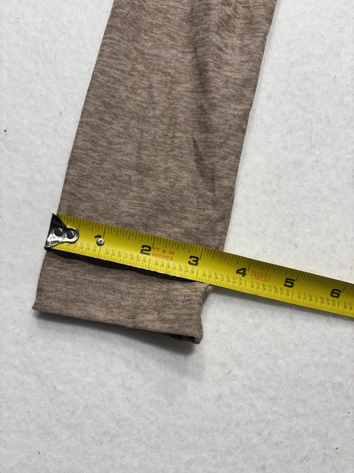 Outdoor Voices Top Womens Small Brown Tie Front Long Sleeve Cropped Wrap Yoga