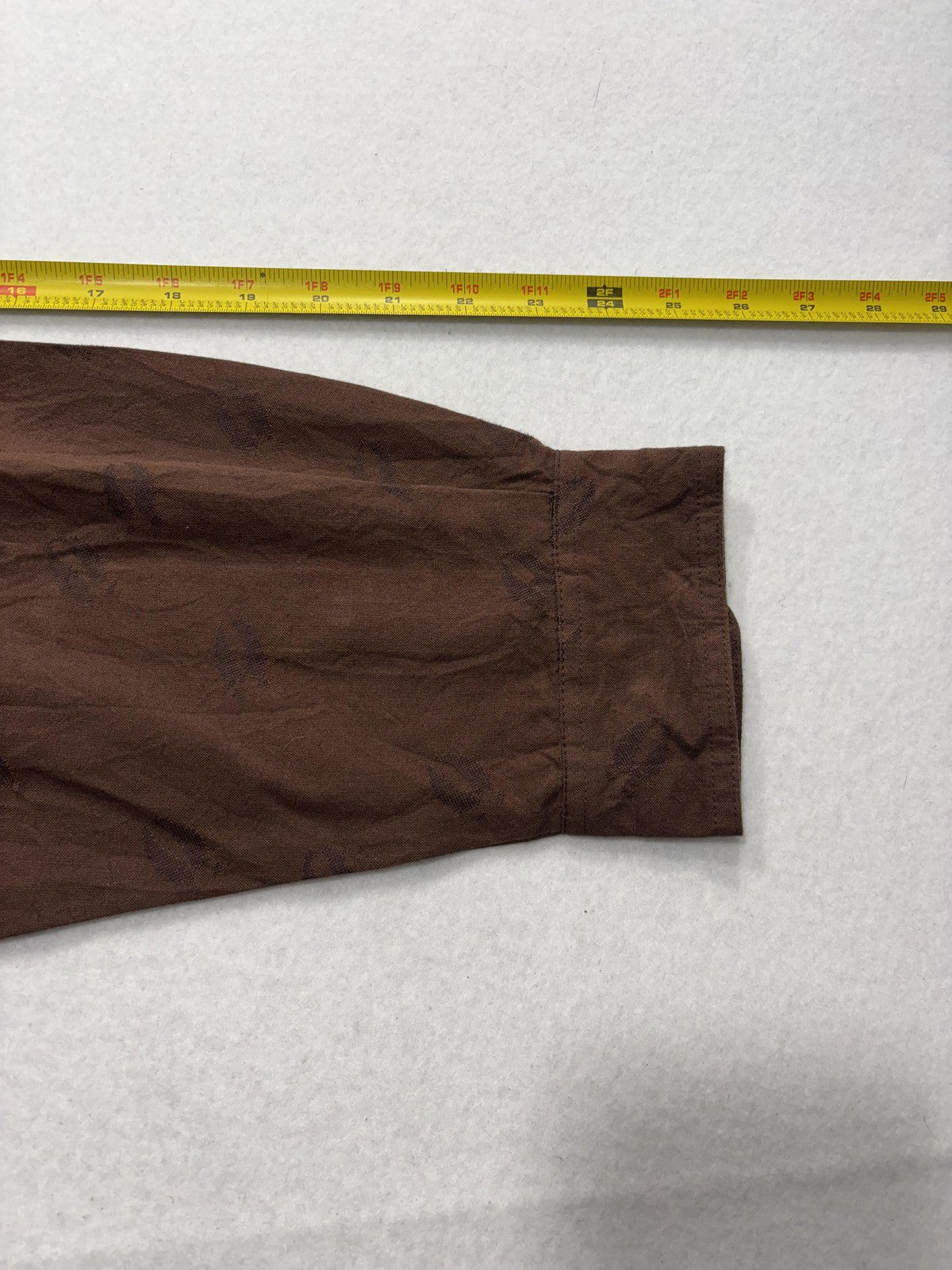 Columbia Shirt Mens Large Brown Whitetail Tracks Long Sleeve Button Up Hunting