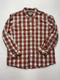 Carhartt Shirt Mens 2XL Red Plaid Long Sleeve Button Up Relaxed Fit Workwear