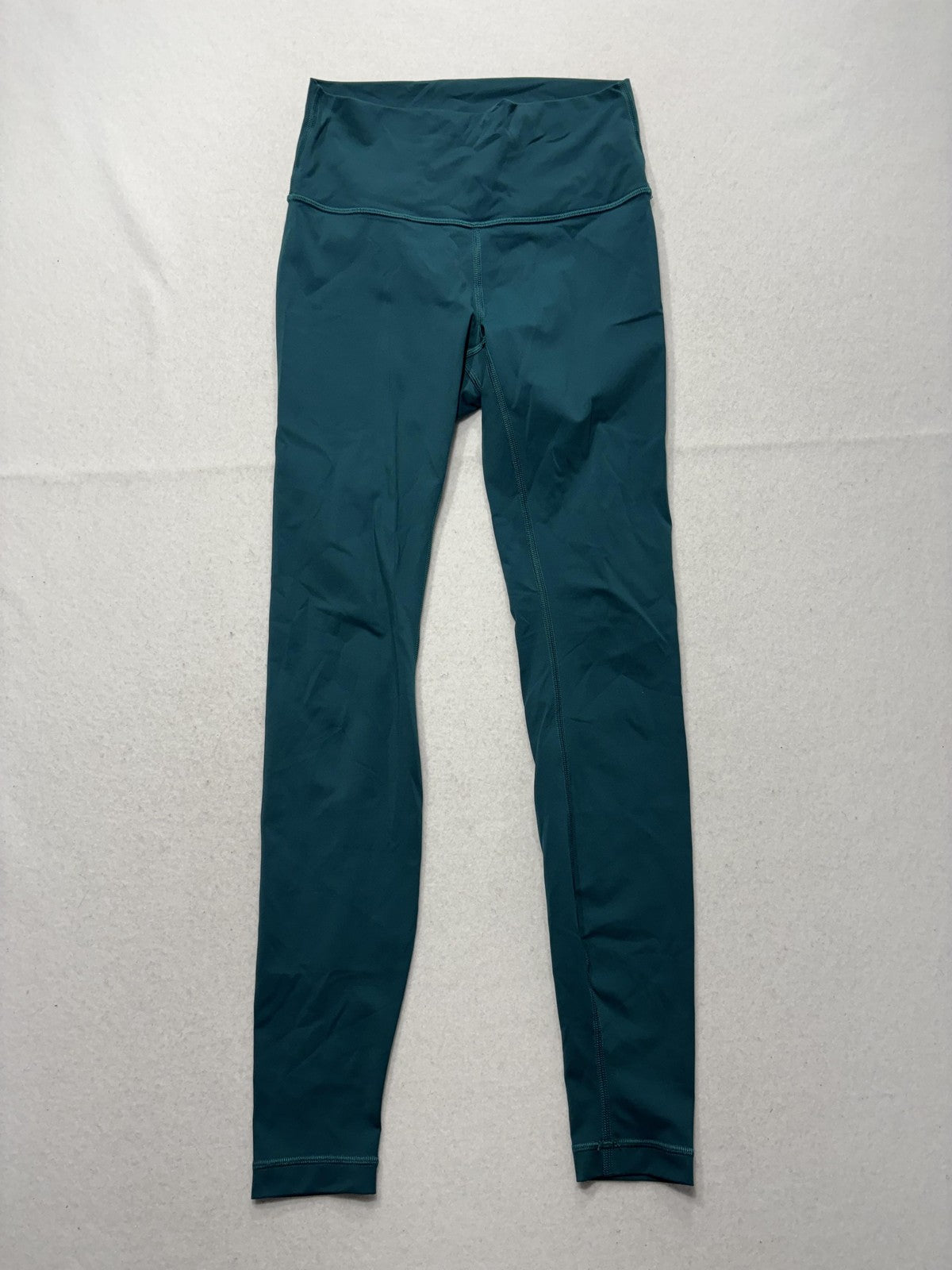 Lululemon Leggings Womens 6 Green High Rise 30" Inseam Ankle Yoga Stretch