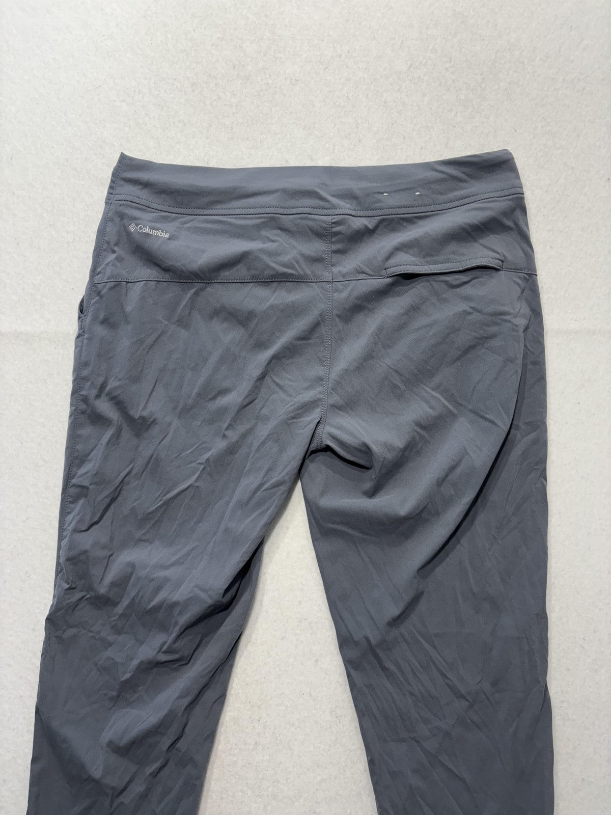 Columbia Track Pants Womens 6 Gray Drawstring Stretch Hiking Outdoor Travel
