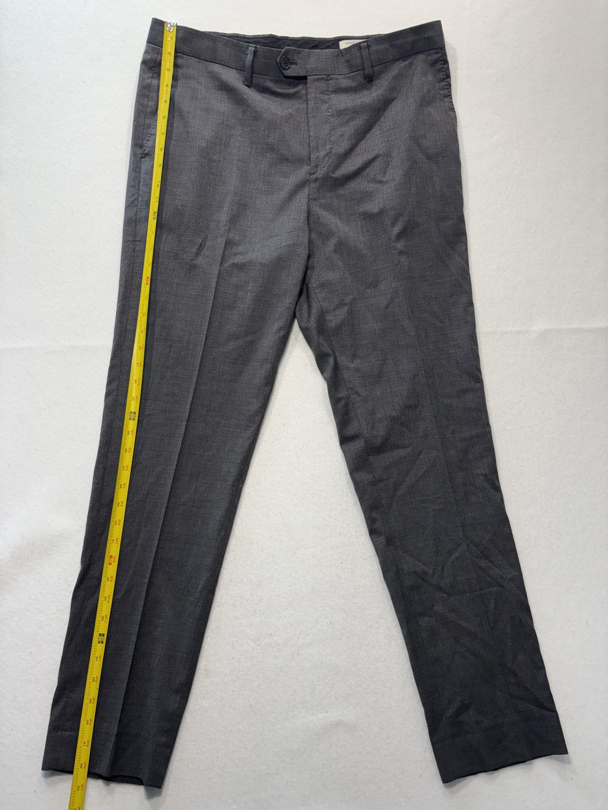 Banana Republic Dress Pants Mens 35x31 Gray Tailored Slim Fit Office Work