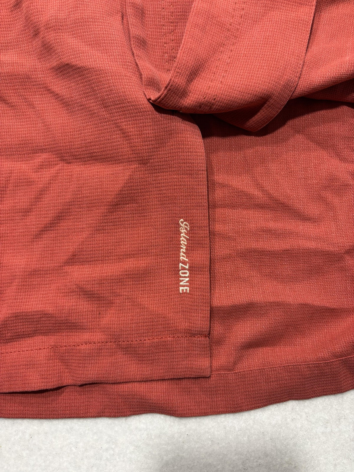 Tommy Bahama Shirt Mens 2XL Red Silk Blend Short Sleeve Button Up IslandZone