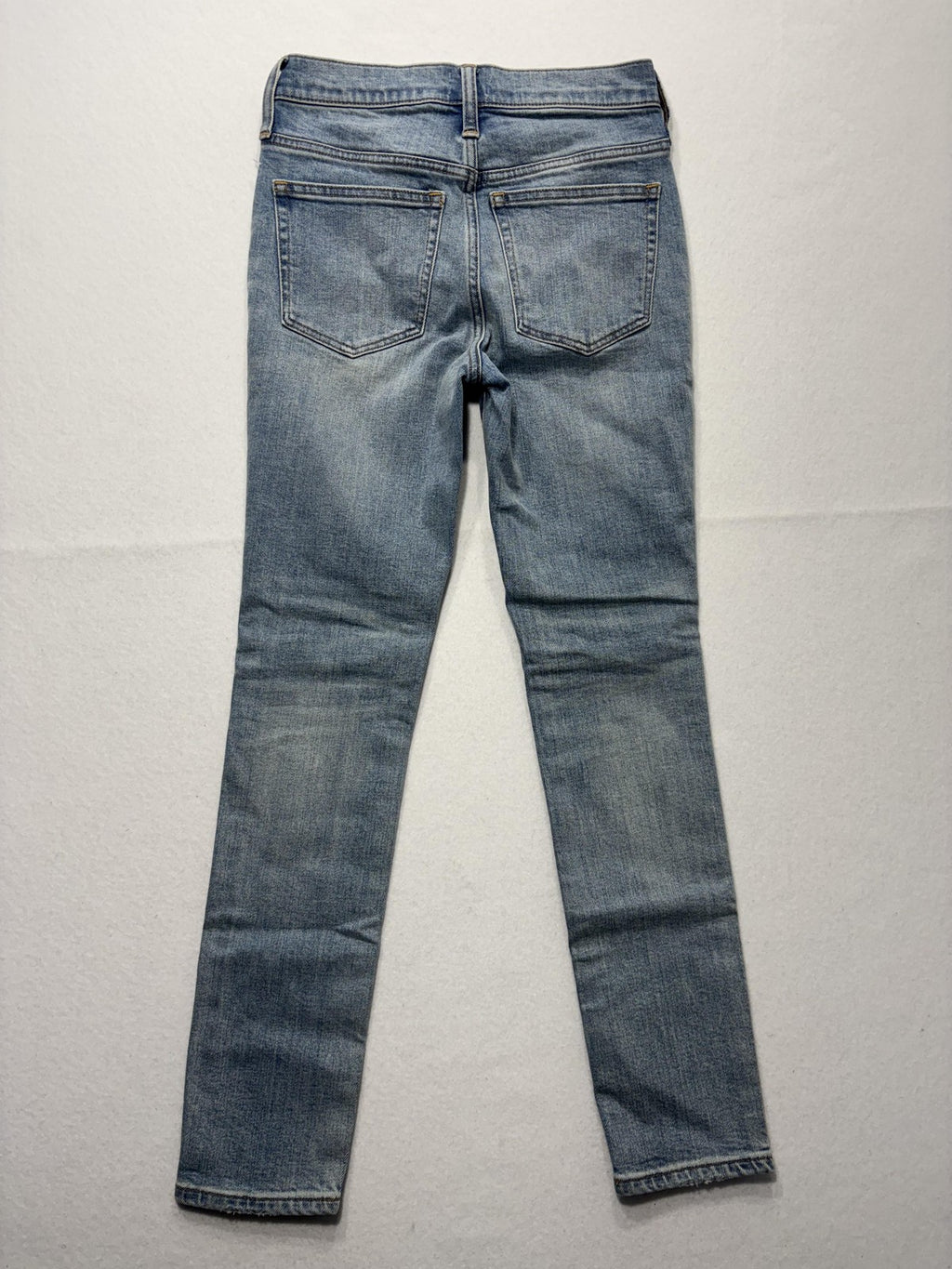 J.Crew 9" Toothpick Jeans Womens 24 Blue Medium Wash Mid Rise Skinny Stretch