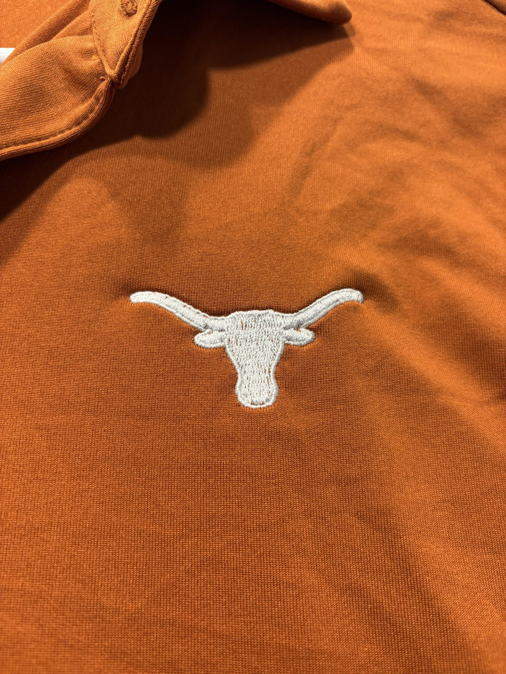 Texas Longhorns Polo Shirt Mens Medium Orange NCAA Golf Columbia Embroidered