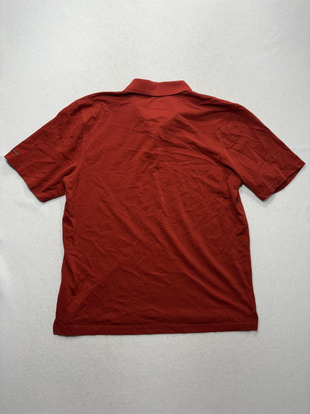 Columbia Omni-Shade Polo Shirt Mens Medium Orange Short Sleeve UV Protection