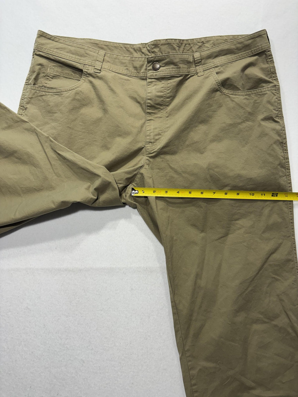 Columbia Khaki Pants Mens 40x34 Green Regular Fit Canvas Stretch Casual Outdoor