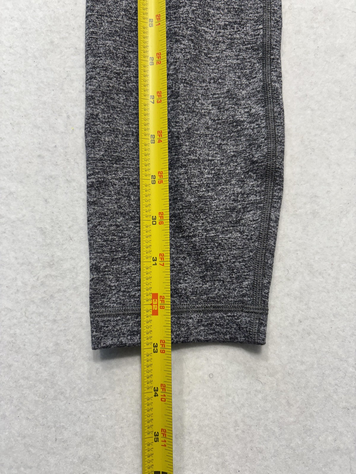 Lululemon Leggings Womens 10 Gray High Rise 25" Inseam Ankle Yoga Stretch Active