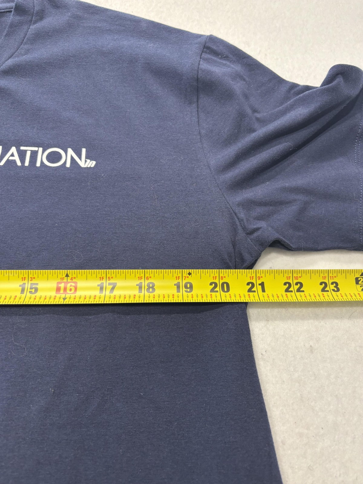 MUSCLENATION Shirt Mens XL Blue Logo Graphic Tee Fitness Gym Athletic Top