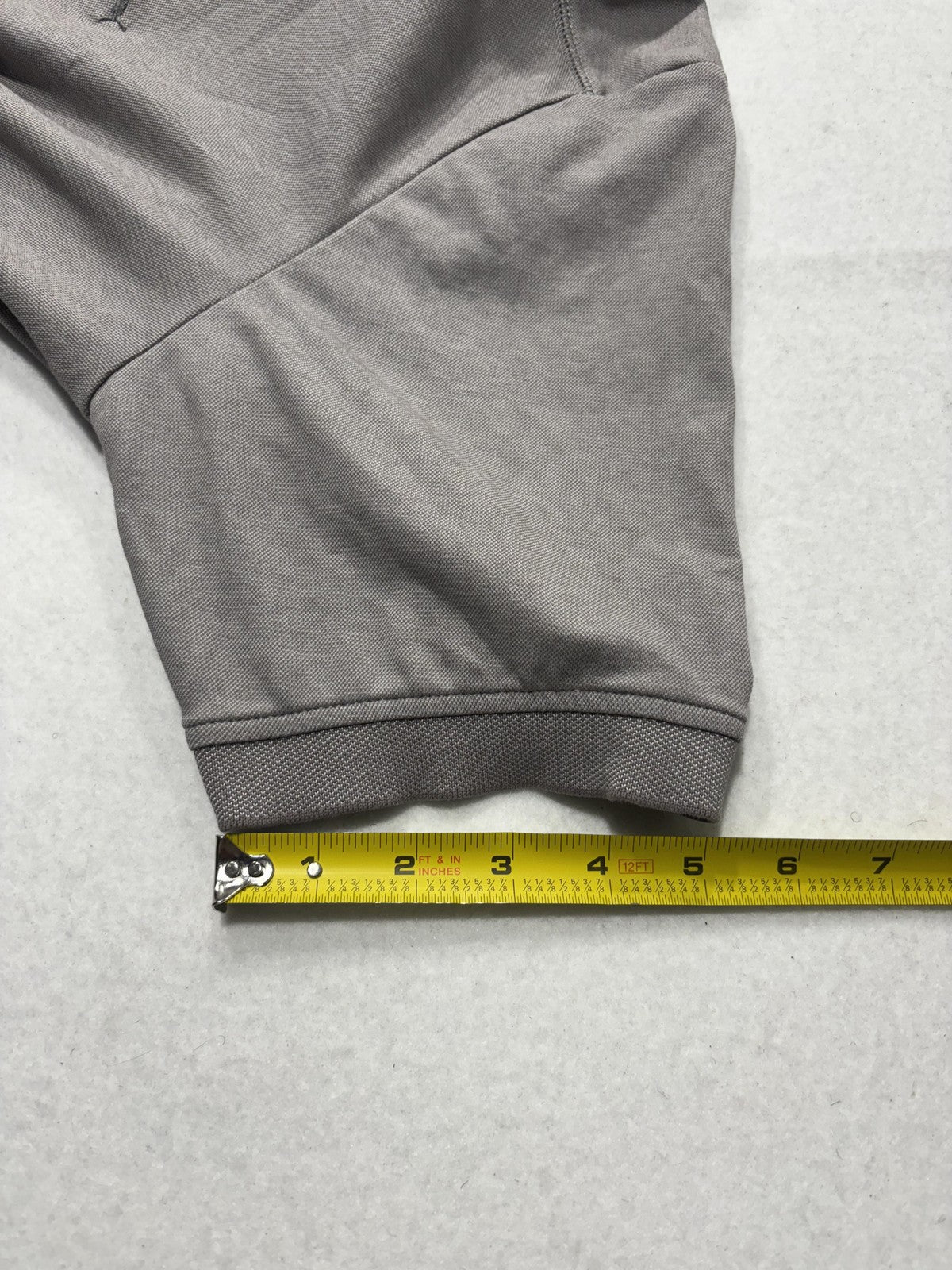 Tommy Bahama Polo Shirt Mens Large Gray Cotton Blend Short Sleeve Logo Casual