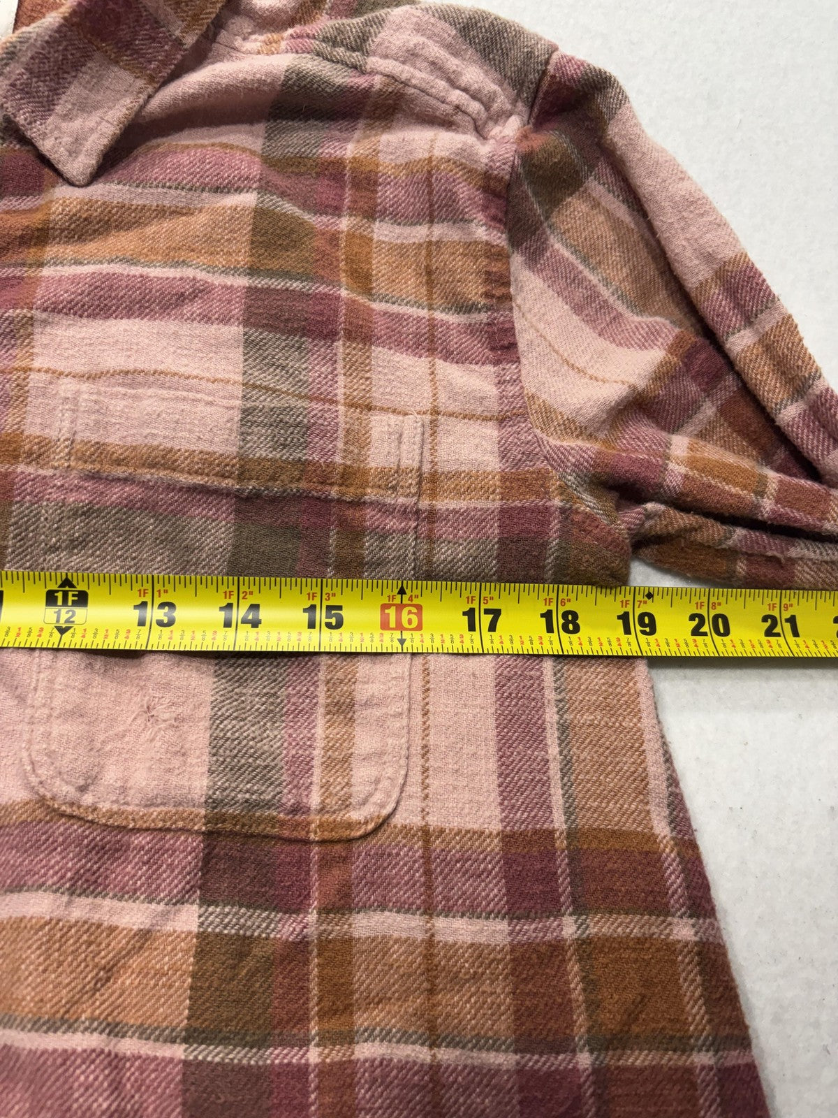 American Eagle Outfitters Button Up Shirt Womens Small Pink Plaid Flannel Casual