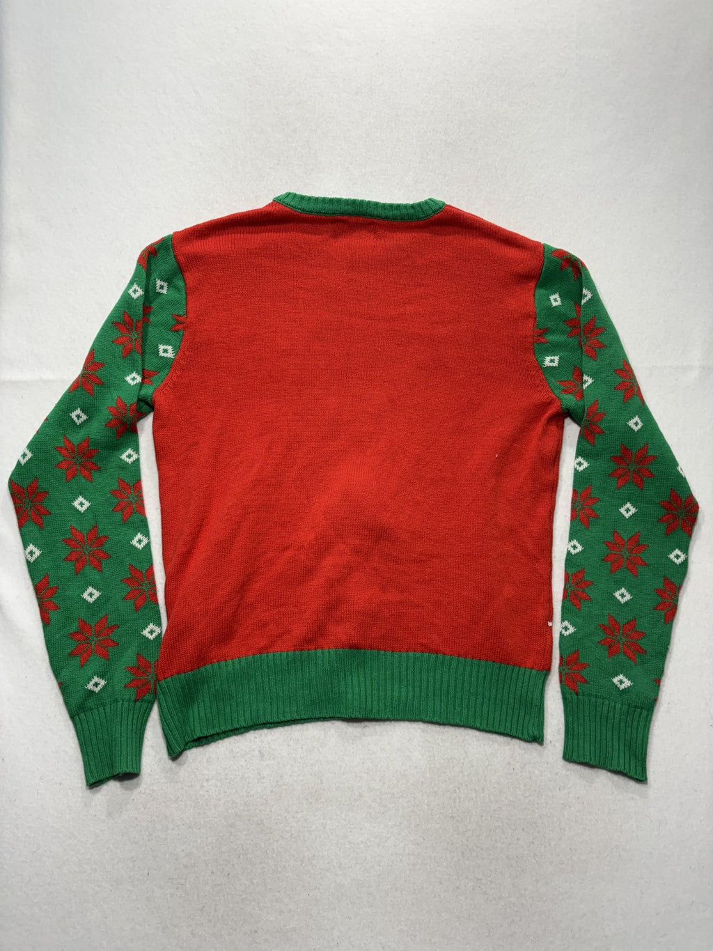 Spencer's Sweater Mens Large Red Green Beer Christmas Ugly Light Up Pullover