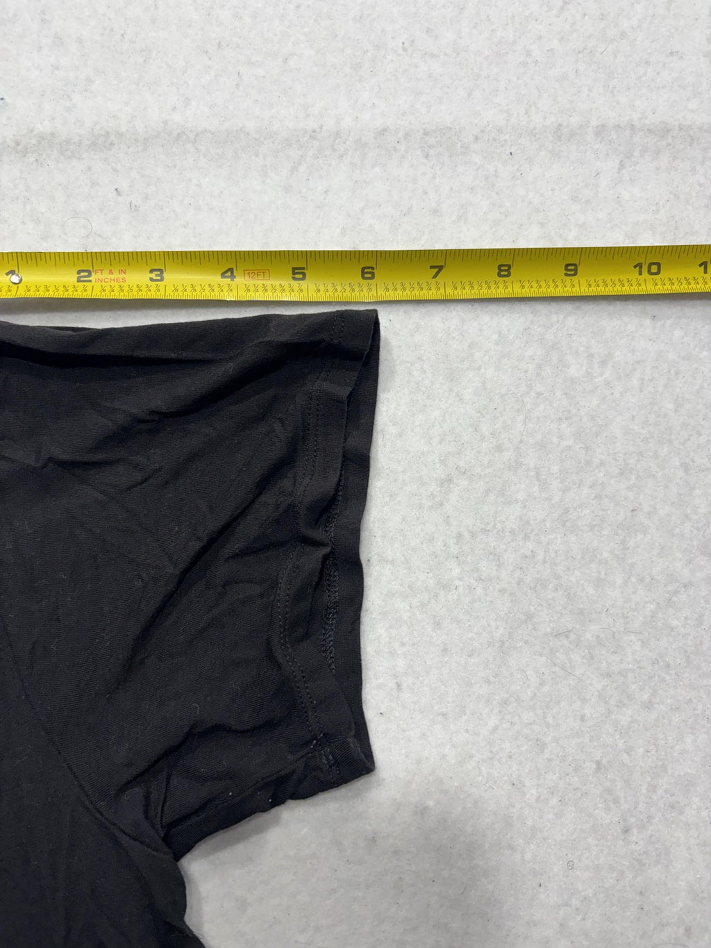 Time And Tru Shirt Womens XL Black Scoop Neck Short Sleeve Tunic Tee Casual