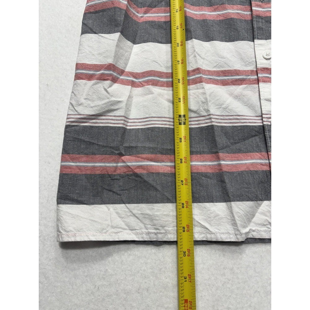 Columbia Shirt Mens Large Multicolor Striped Short Sleeve Button Up Casual