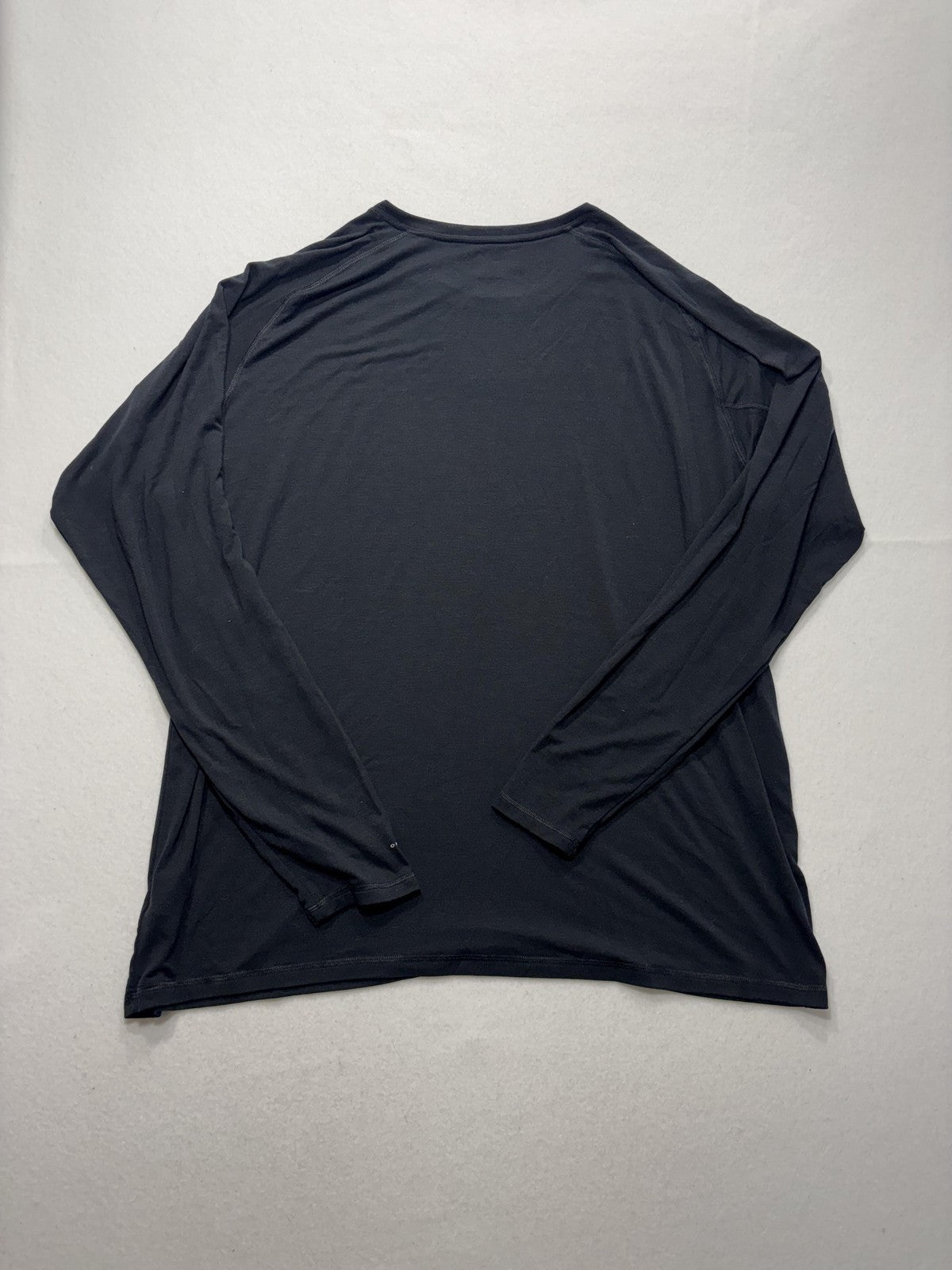 Columbia Shirt Mens 2XL Black Long Sleeve Raglan Stretch Jersey Tee Lightweight