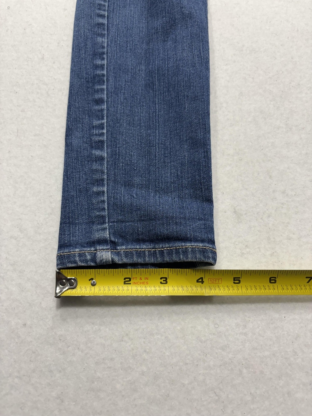Paige Verdugo Ultra Skinny Jeans Womens 27 Blue Distressed 28x28.5 Stretch