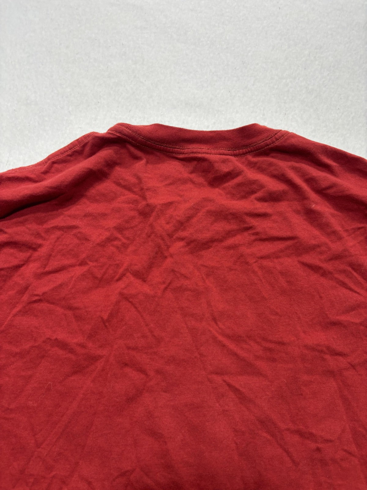 True Religion Shirt Mens Small Red Buddha Logo Graphic Tee Short Sleeve Cotton