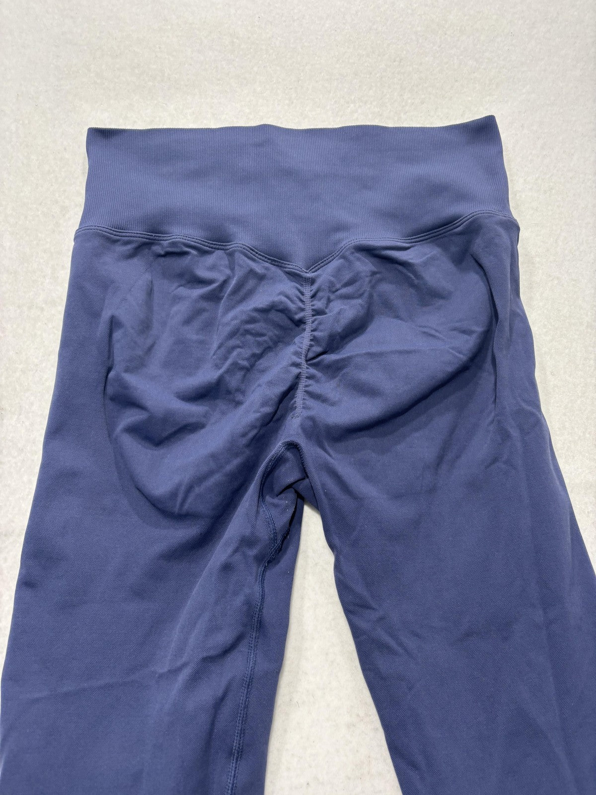 Leggings Womens Medium Blue High Rise 24.5" Inseam Ankle Stretch Yoga Athletic