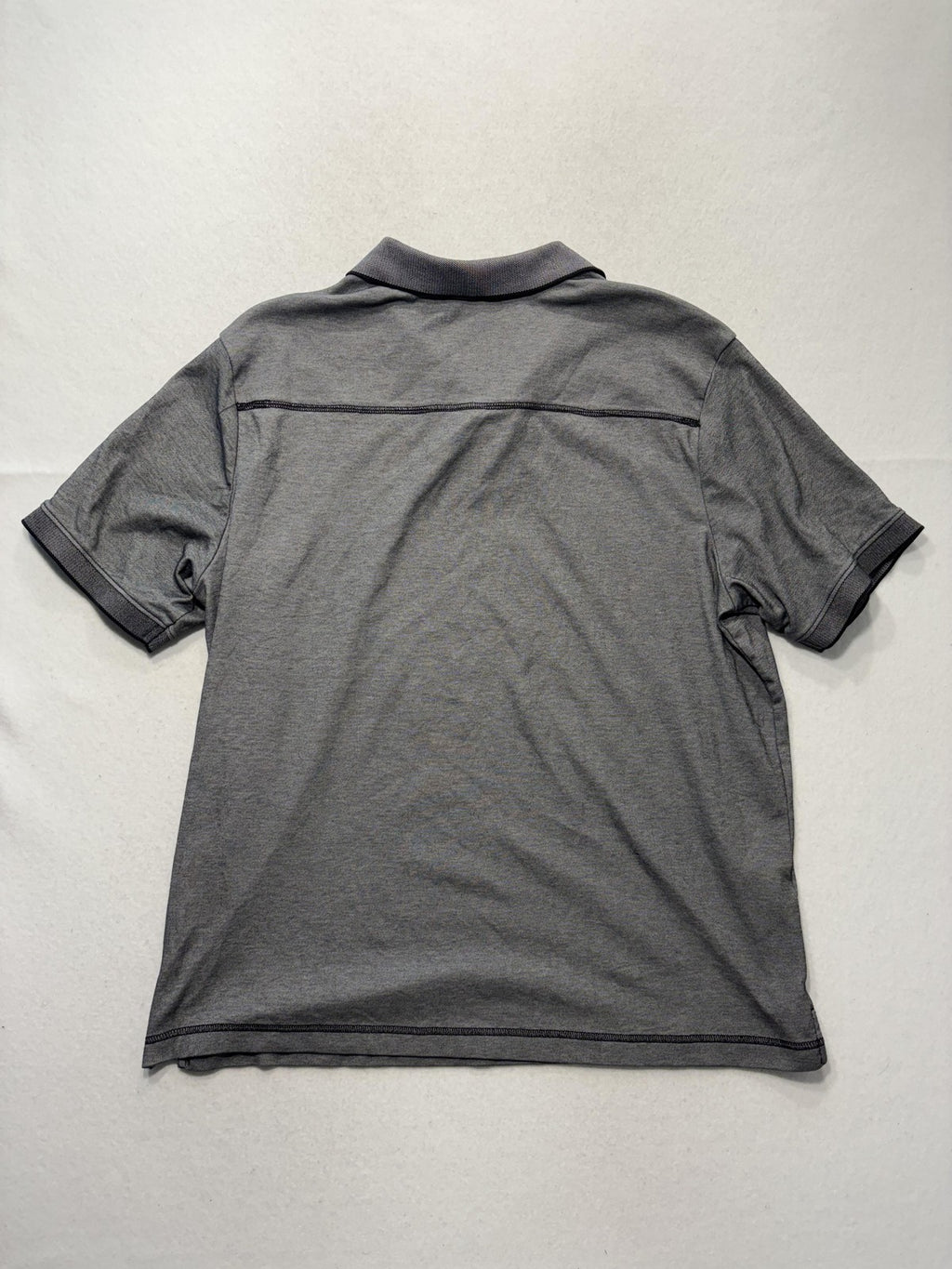 Tommy Bahama Polo Shirt Mens XL Gray Supima Cotton Short Sleeve Logo Casual