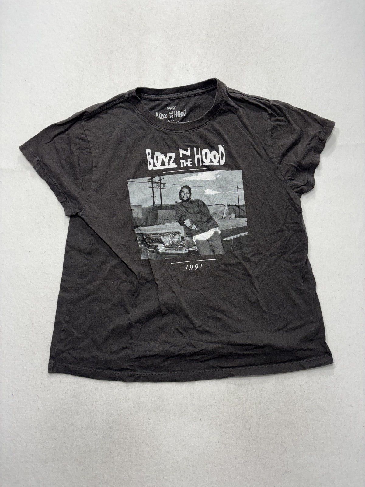 Mad Engine Boyz N The Hood Shirt Mens Large Black 1991 Movie Graphic Tee