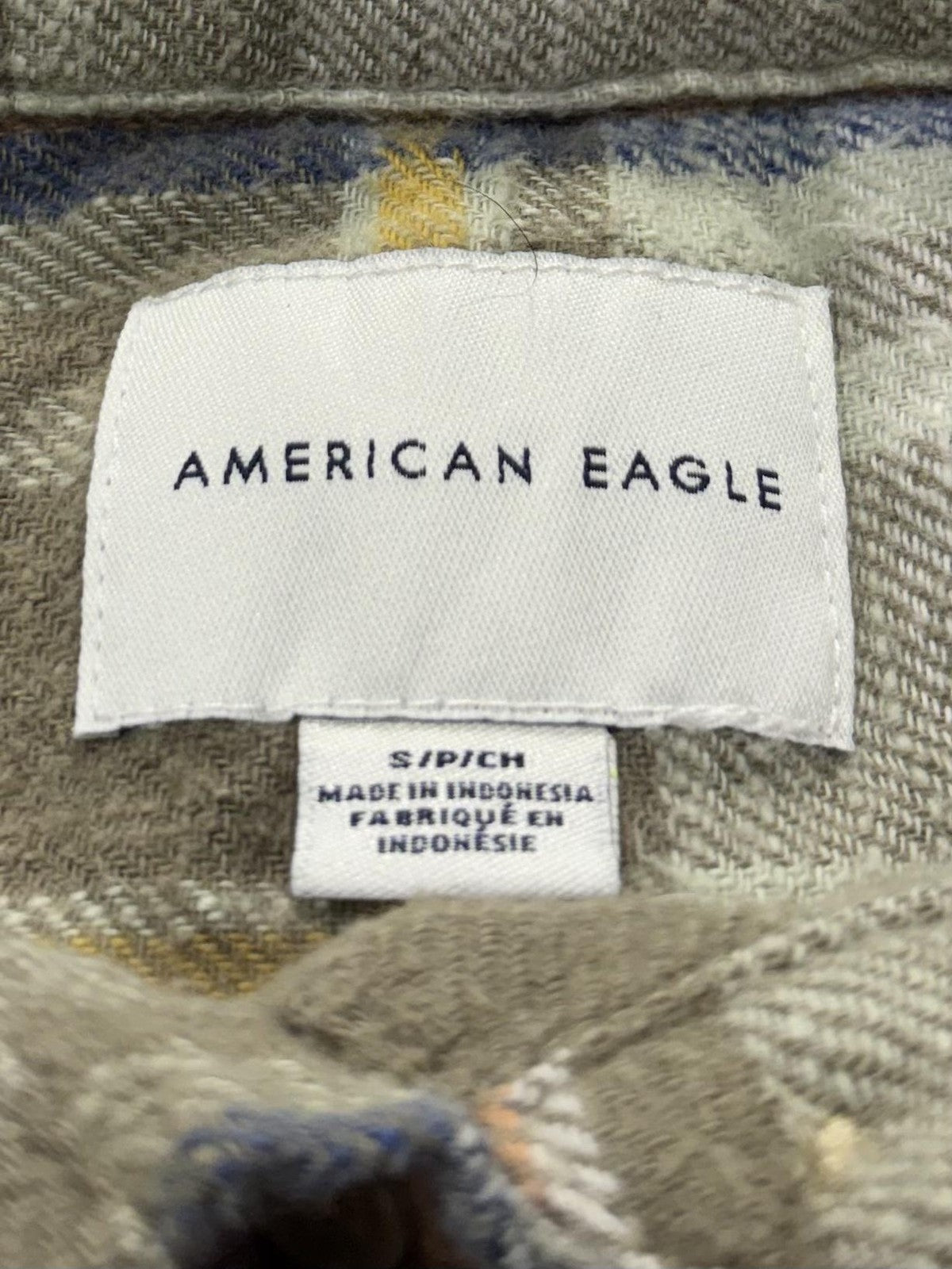 American Eagle Outfitters Button Up Shirt Womens S Multicolor Plaid Flannel Top