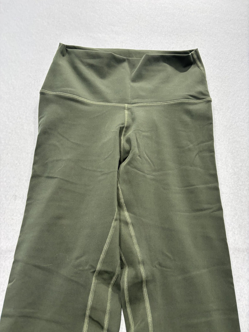 YUNOGA Leggings Womens Medium Green High Rise 26" Inseam Ankle Yoga Stretch