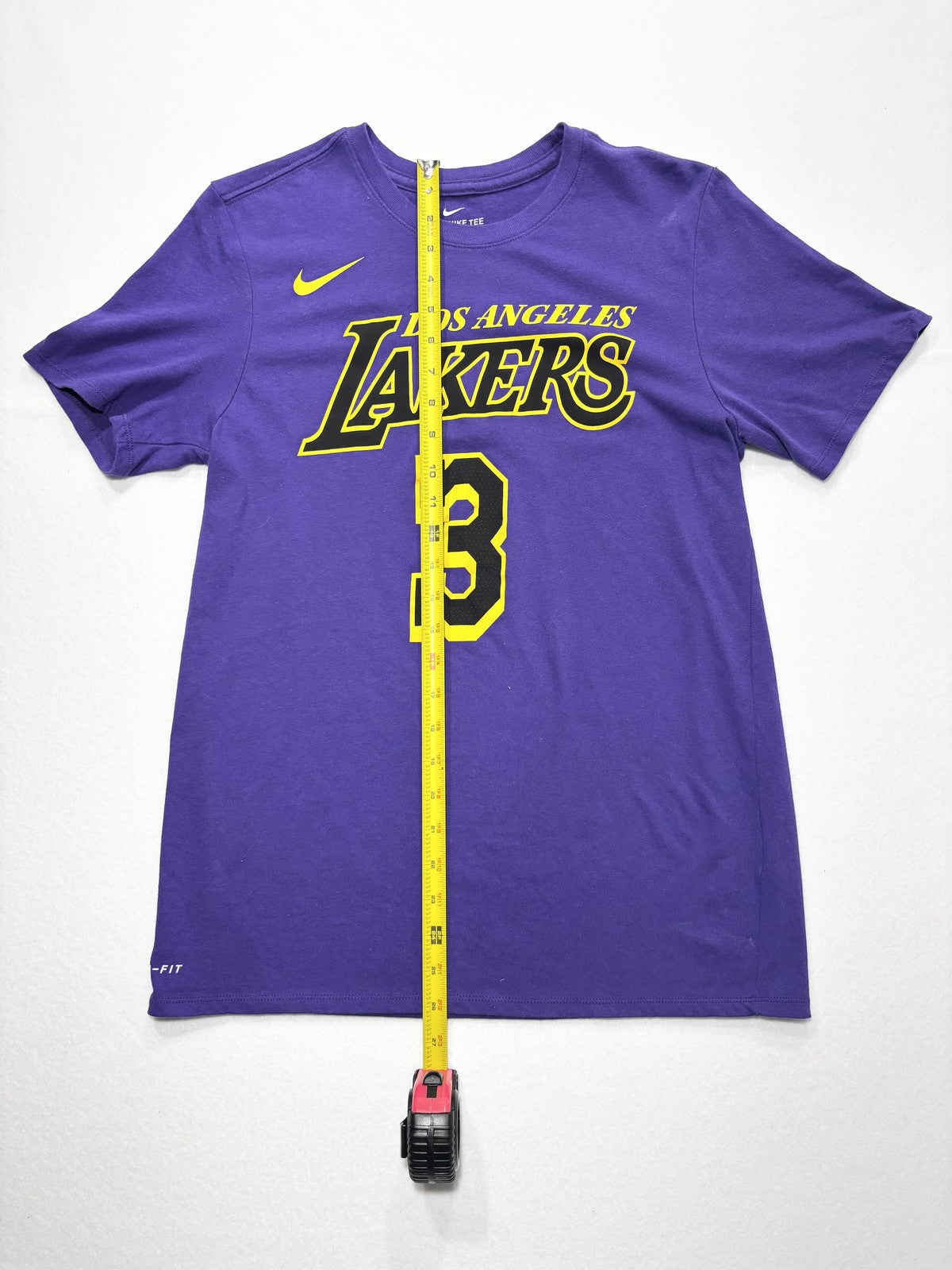 Los Angeles Lakers Shirt Mens Medium Purple NBA Anthony Davis Nike Dri Fit
