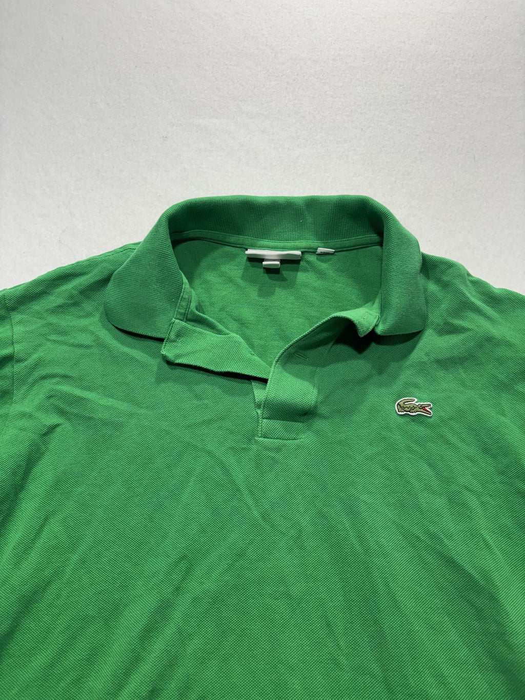 Lacoste Polo Shirt Mens Medium Green Classic Fit Pique Cotton Short Sleeve Logo