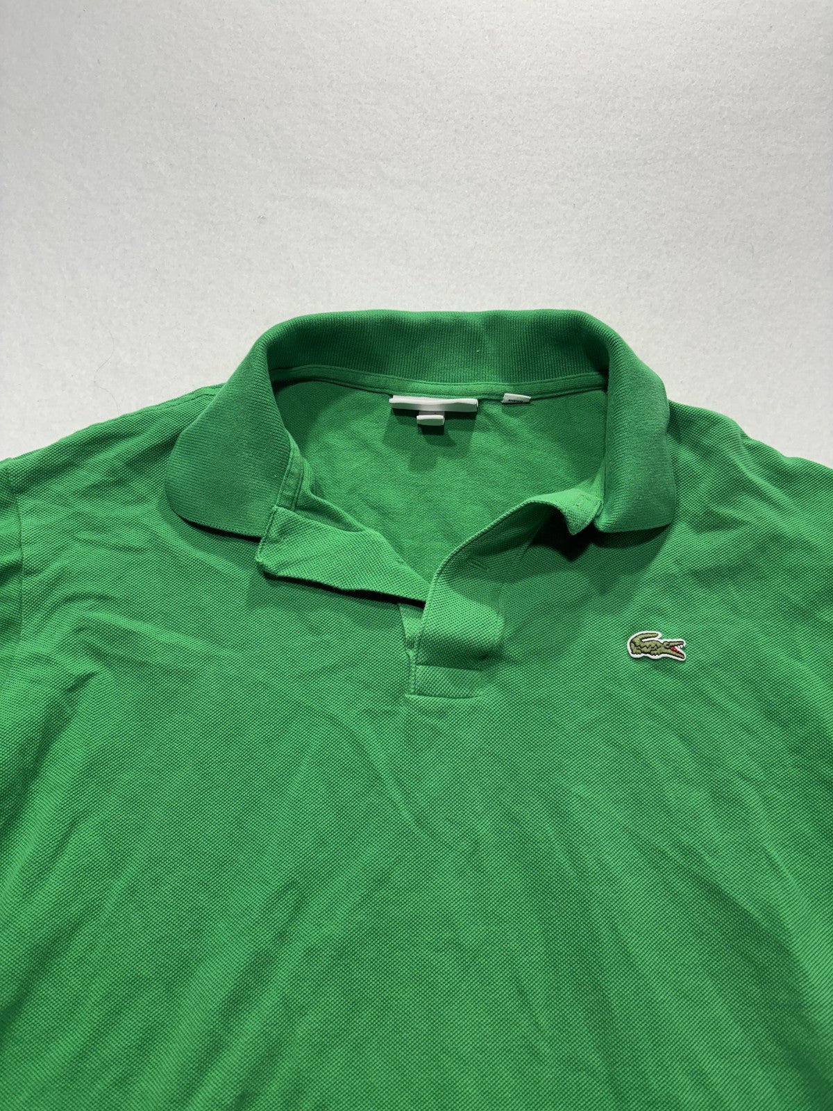 Lacoste Polo Shirt Mens Medium Green Classic Fit Pique Cotton Short Sleeve Logo
