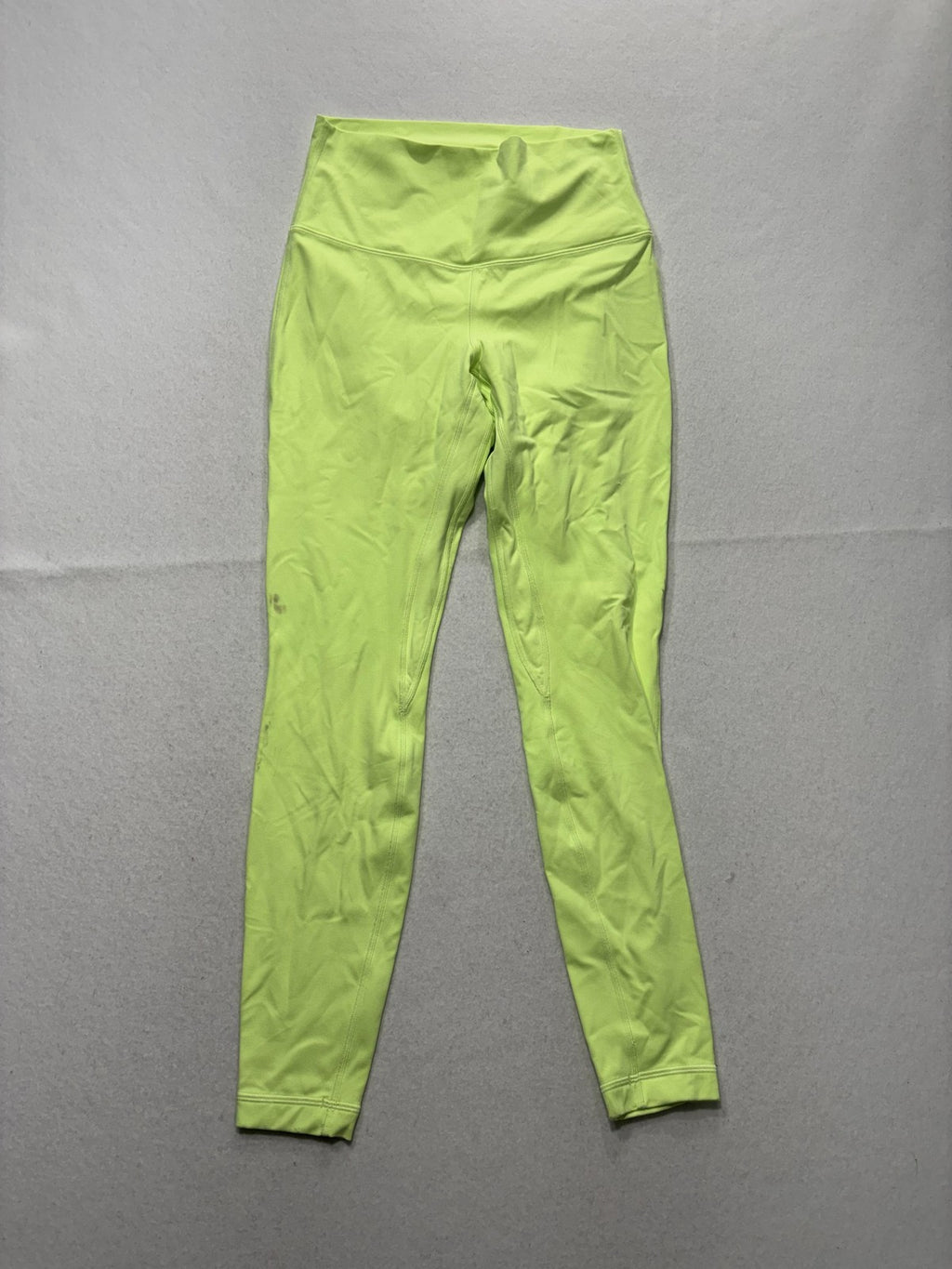 Lululemon Leggings Womens 8 Yellow High Rise Ankle Stretch Yoga Athletic Pants