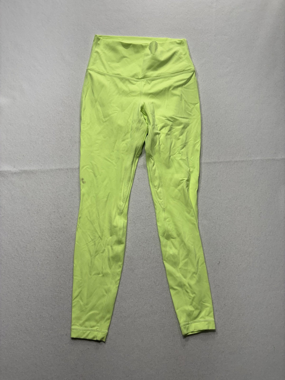 Lululemon Leggings Womens 8 Yellow High Rise Ankle Stretch Yoga Athletic Pants