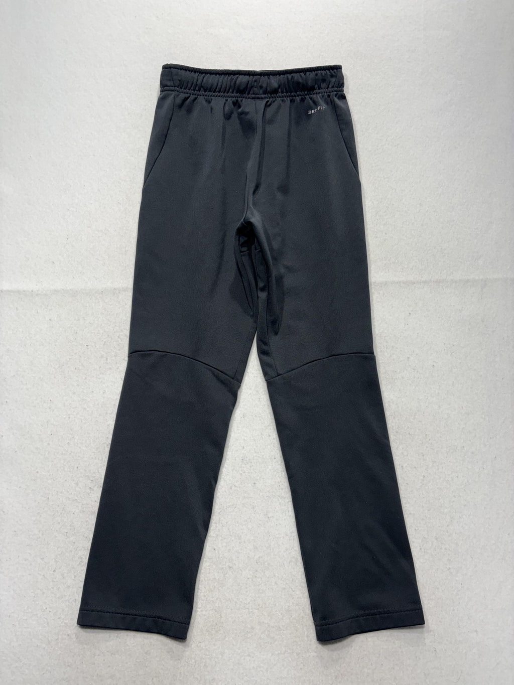 Nike Dri-FIT Track Pants Boys L Gray Elastic Waist Logo Athletic Sport