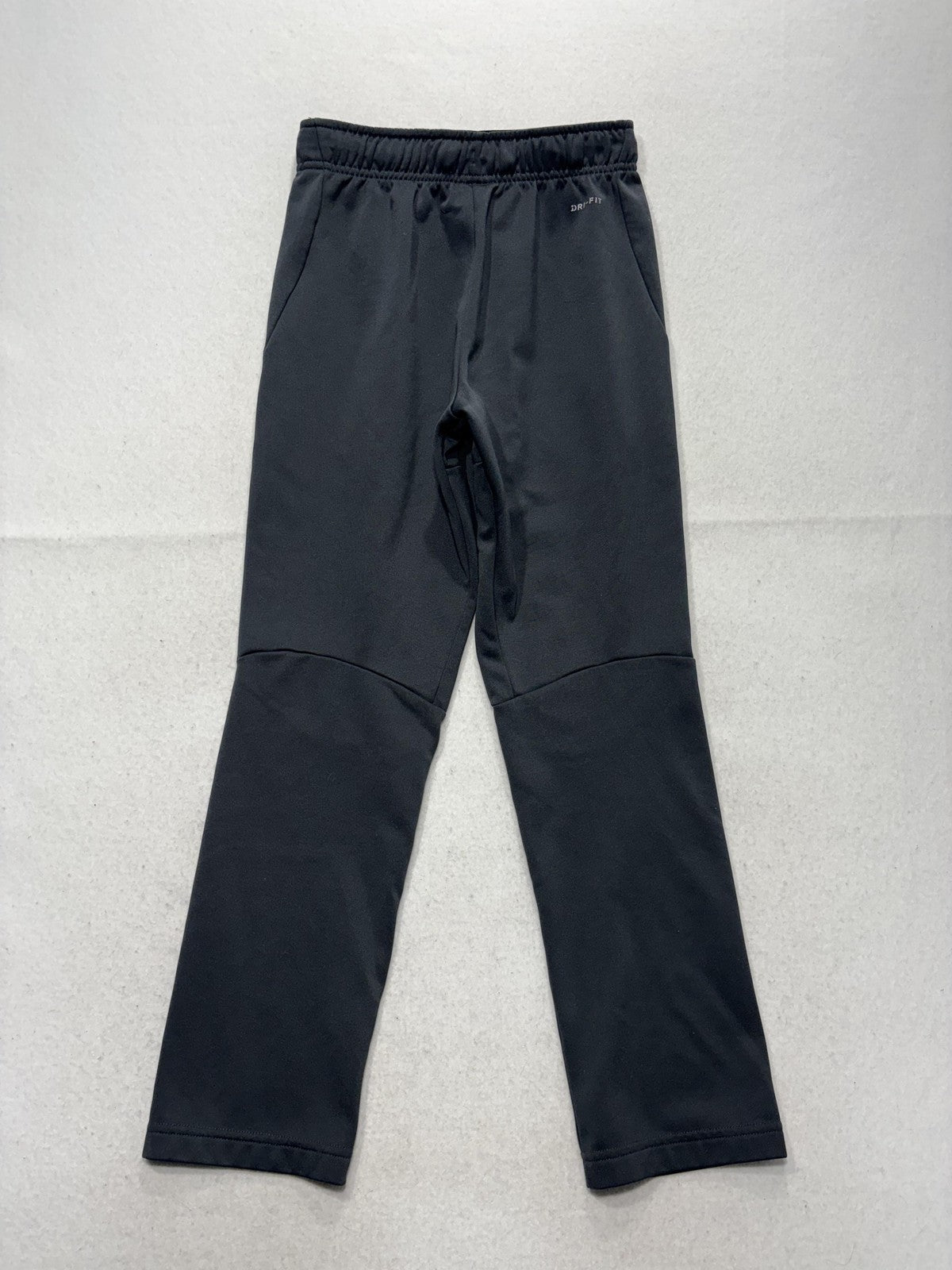 Nike Dri-FIT Track Pants Boys L Gray Elastic Waist Logo Athletic Sport