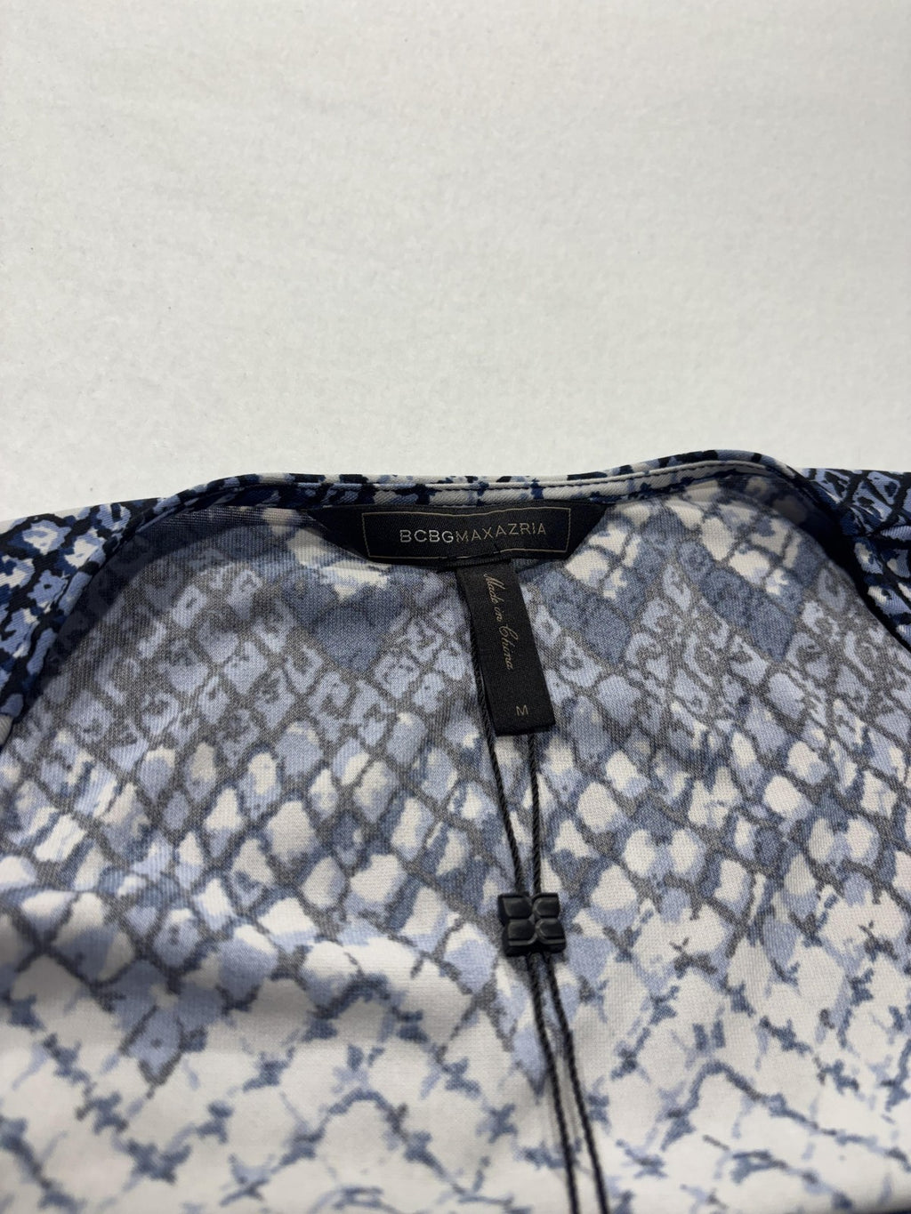 BCBGMAXAZRIA Cardigan Womens Medium Blue Open Front Long Sleeve Duster Adele